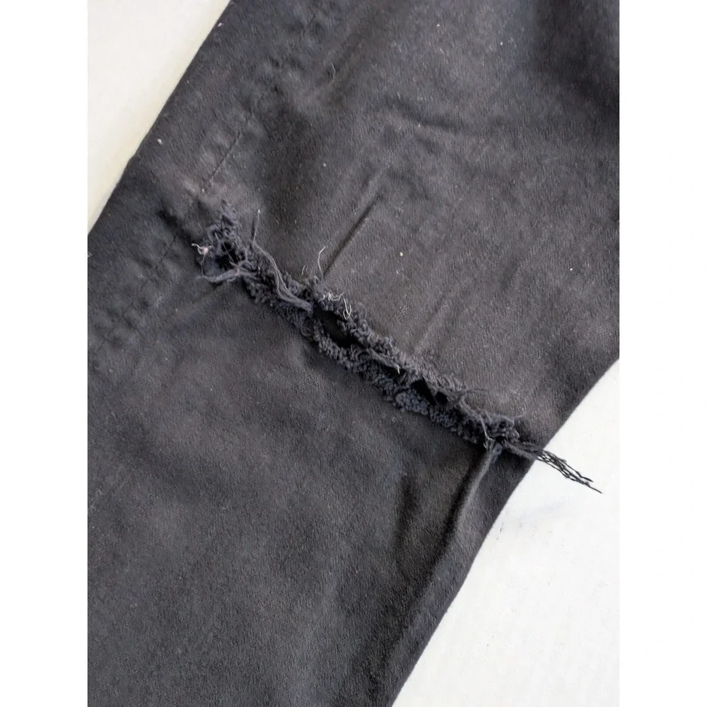 7‎ For All Mankind Jeans Paxtyn Mens 34 Black Distressed 7FAMK